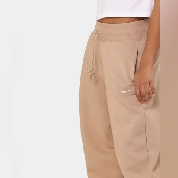 WOMEN'S NIKE SPORTSWEAR STYLE FLEECE HIGH-WAISTED CURVE SWEATPANTS - Picture 3 of 9